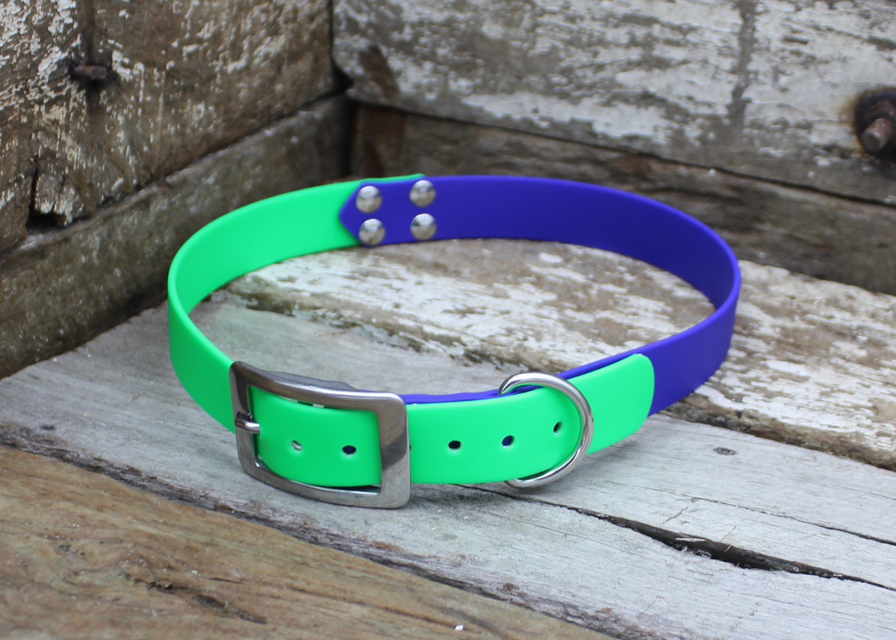 Biothane Collar Two Tone 1" 25mm