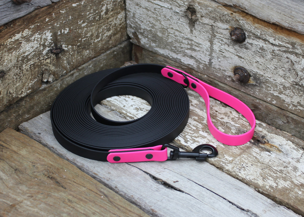 Biothane Long Line Two Tone 3/4" 19mm Waterproof 3m 4m 5m 6m 8m 10m 12m