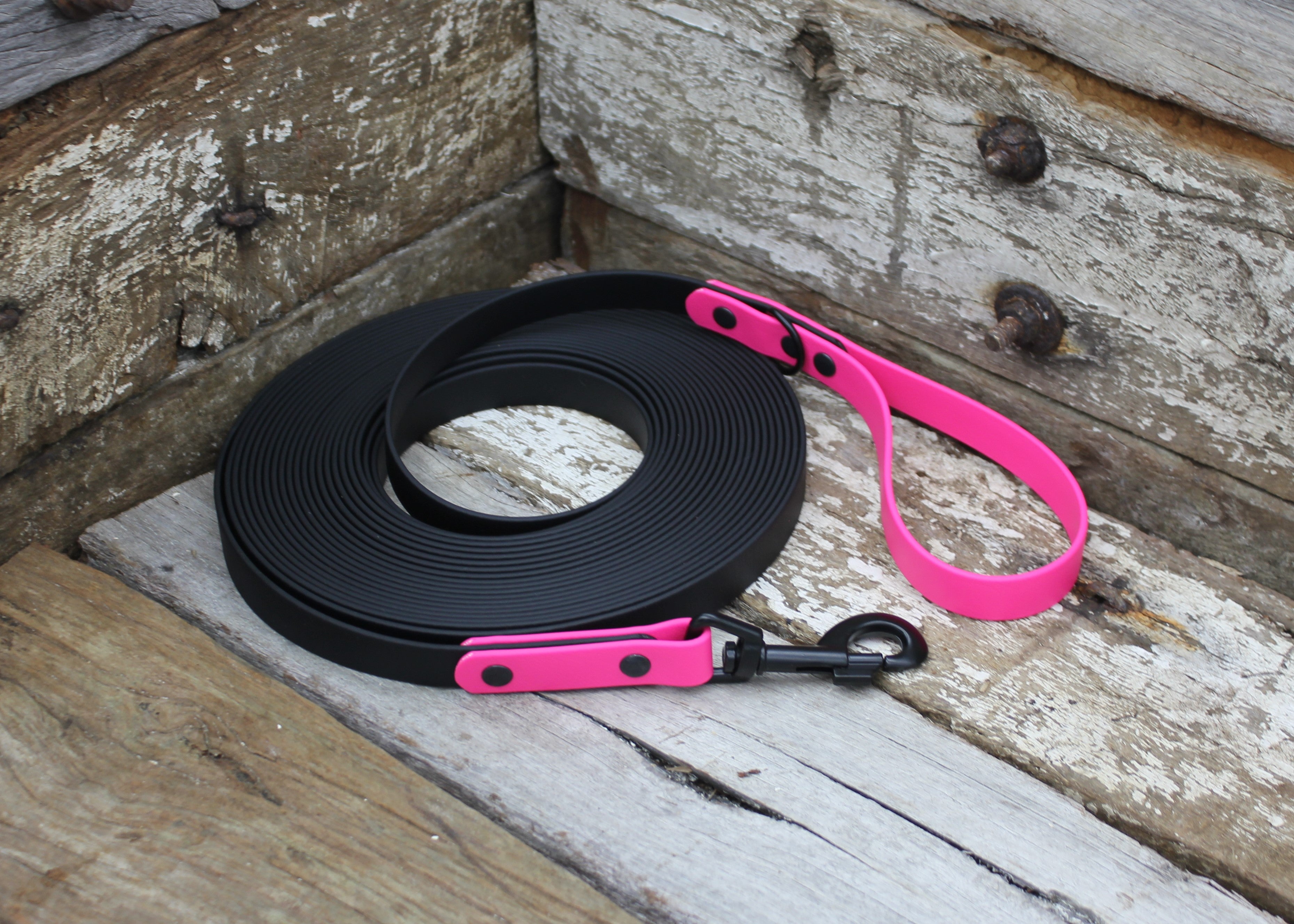 Biothane Long Line Two Tone 3/4" 19mm Waterproof 3m 4m 5m 6m 8m 10m 12m