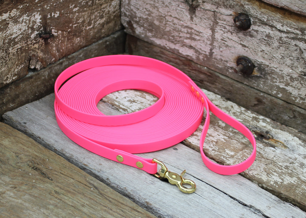 Biothane Long Line Dog Lead 5/8" 16mm Waterproof 3m 4m 5m 6m 8m 10m 12m