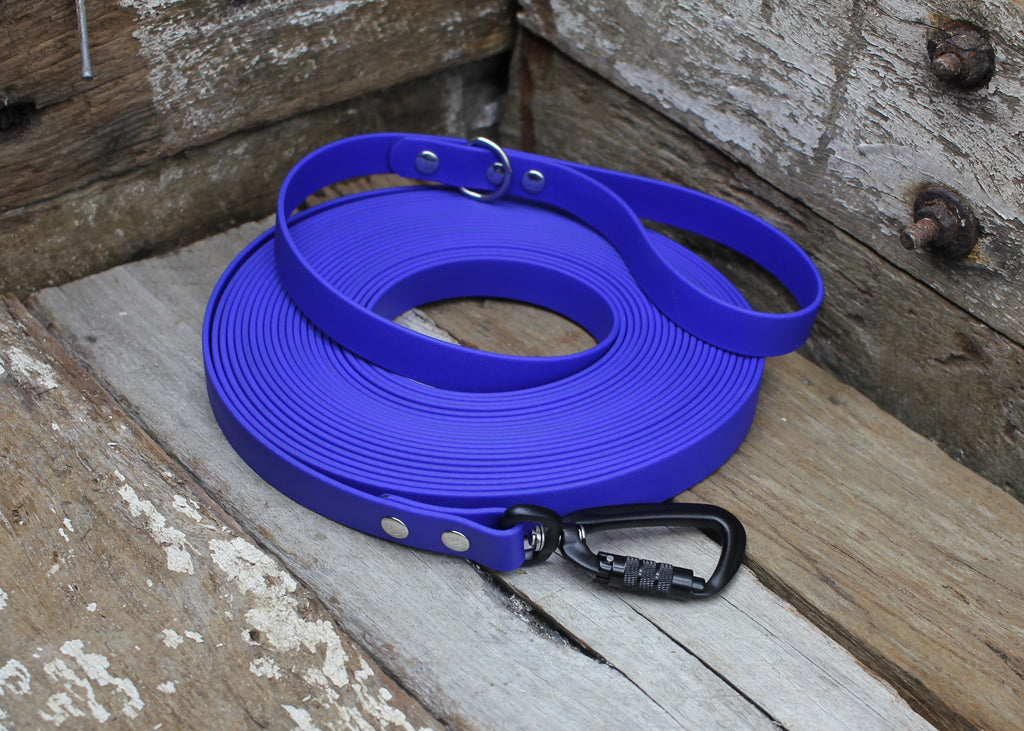 Biothane Long Line Dog Lead 3/4" 19mm Waterproof 3m 4m 5m 6m 8m 10m 12m