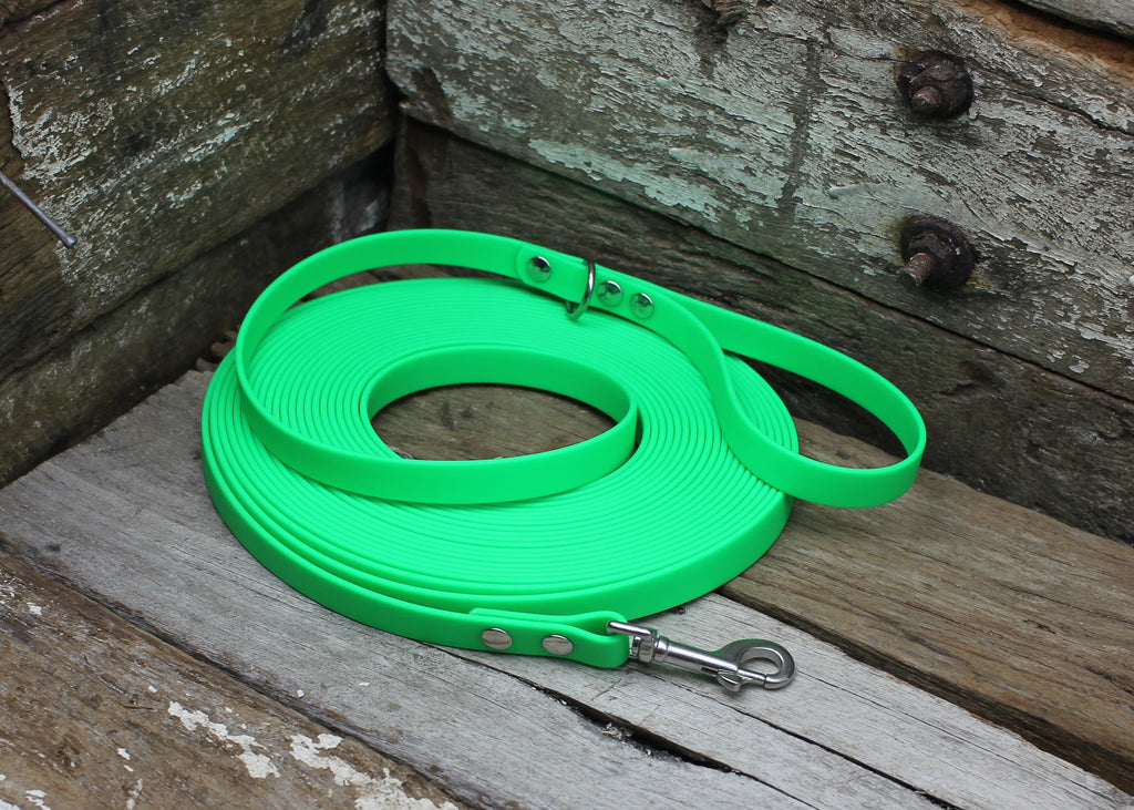 Biothane Long Line Dog Lead 5/8" 16mm Waterproof 3m 4m 5m 6m 8m 10m 12m