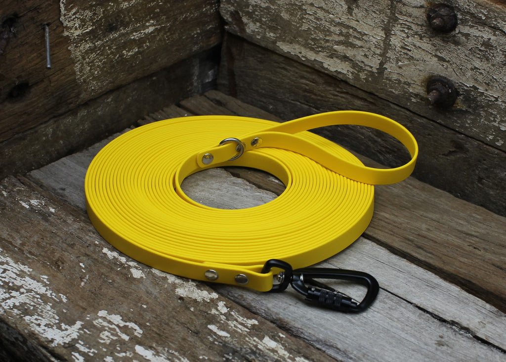 Biothane Long Line Dog Lead 3/4" 19mm Waterproof 3m 4m 5m 6m 8m 10m 12m