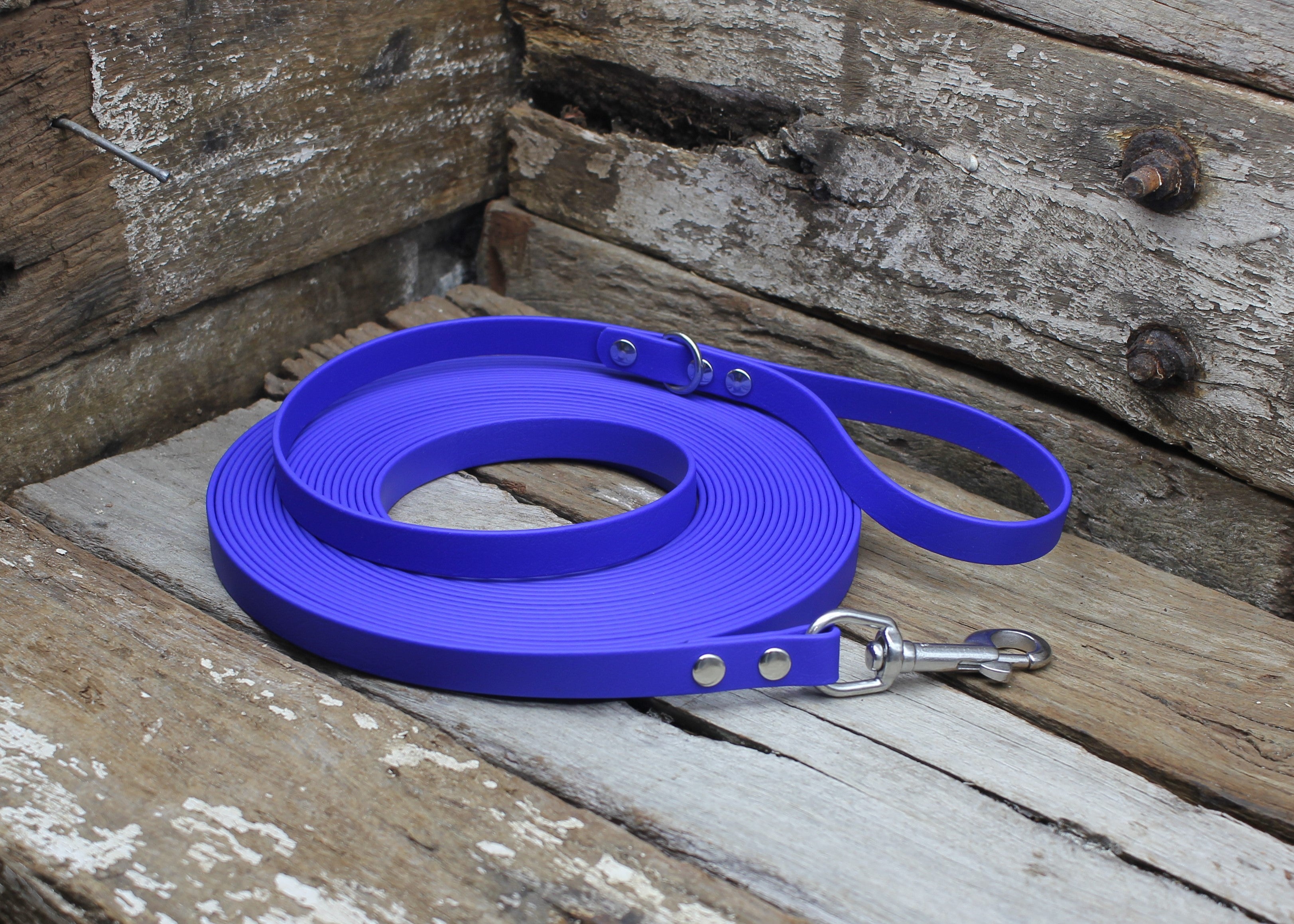 Biothane Long Line Dog Lead 5/8" 16mm Waterproof 3m 4m 5m 6m 8m 10m 12m