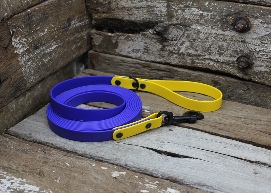 Biothane Long Line Two Tone 3/4" 19mm Waterproof 3m 4m 5m 6m 8m 10m 12m