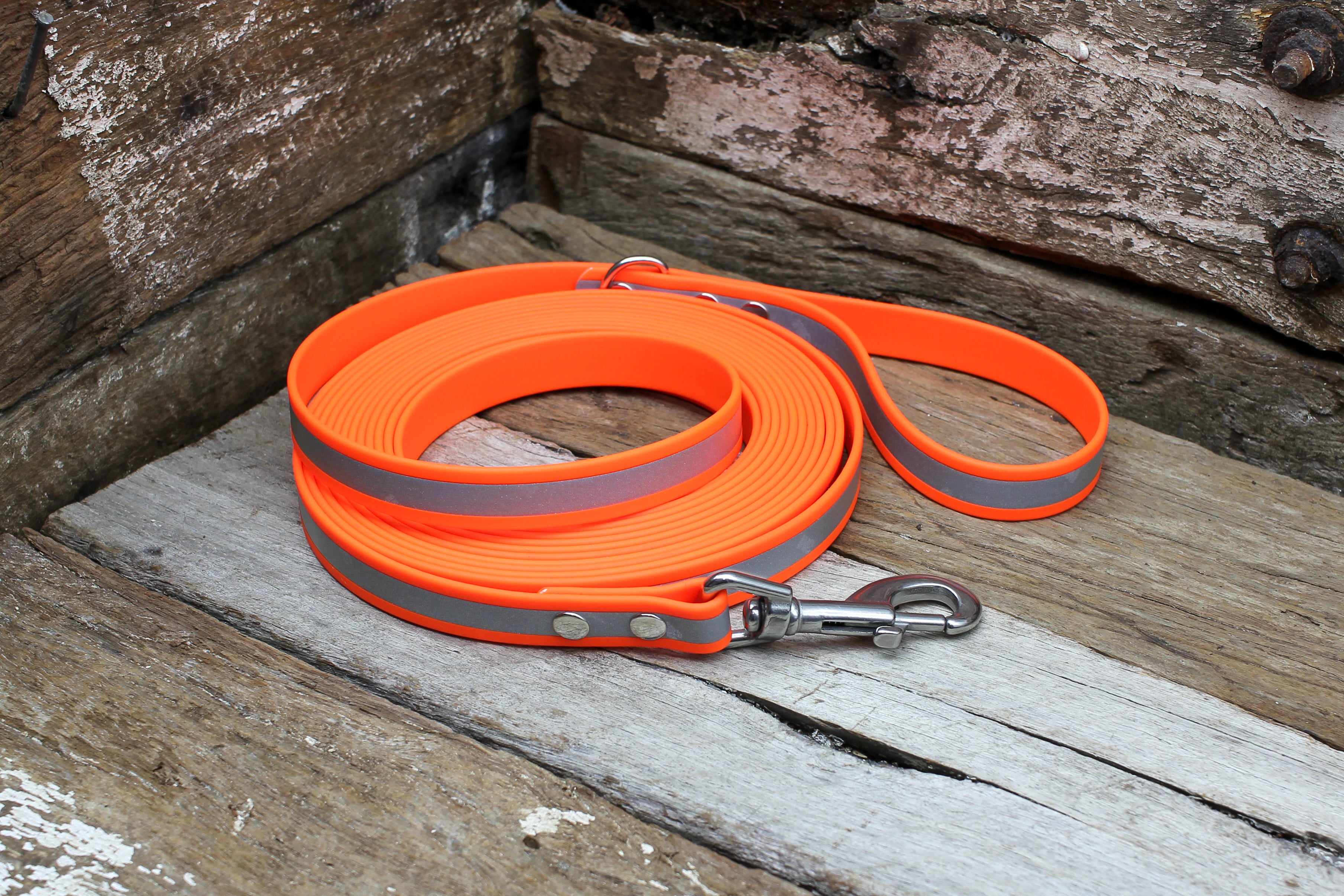 Biothane Long Line Reflective 3/4" 19mm Waterproof 3m 4m 5m 6m 8m 10m 12m