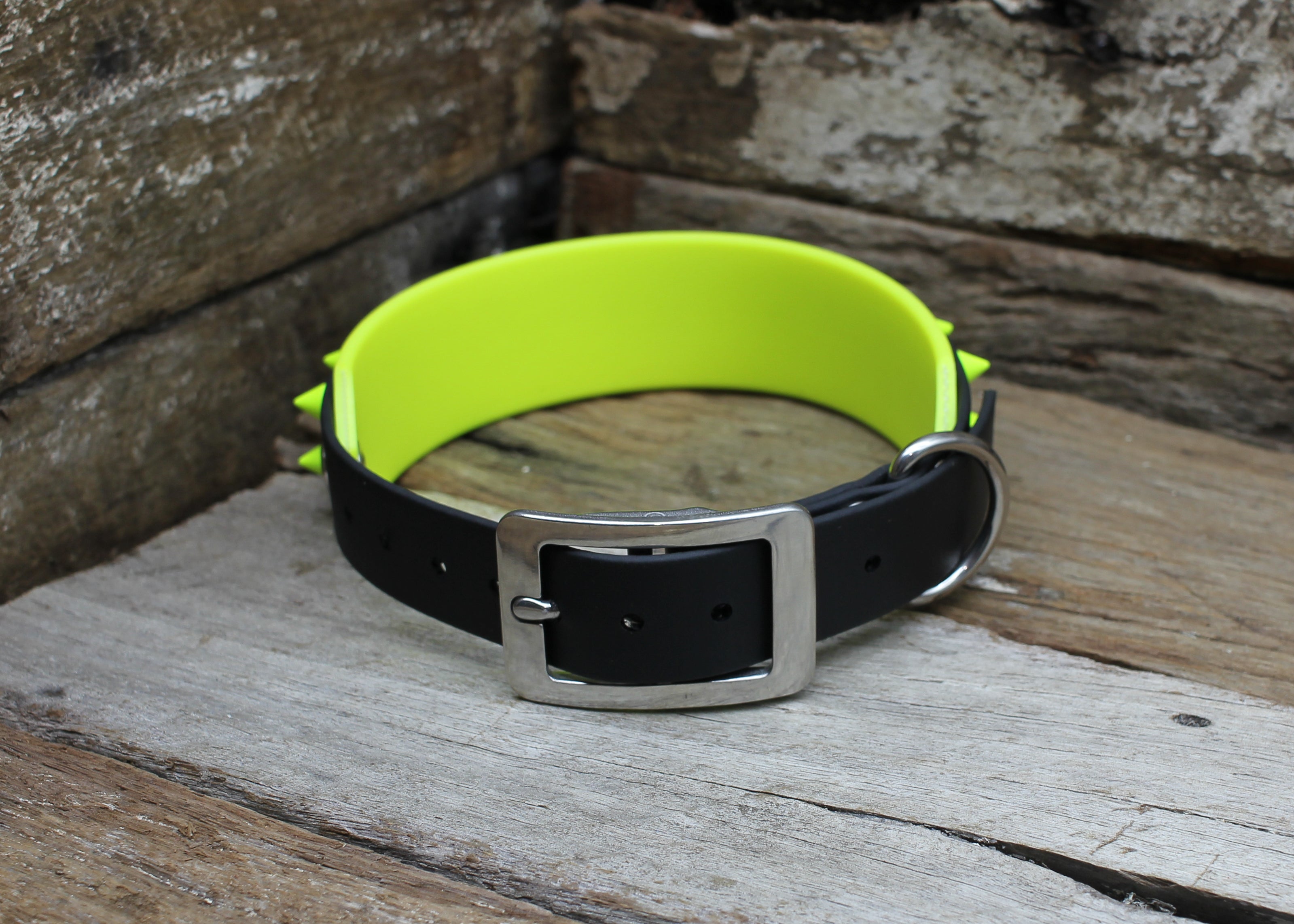 Biothane Collar Dual Layer Spike 1" + 1-1/2"