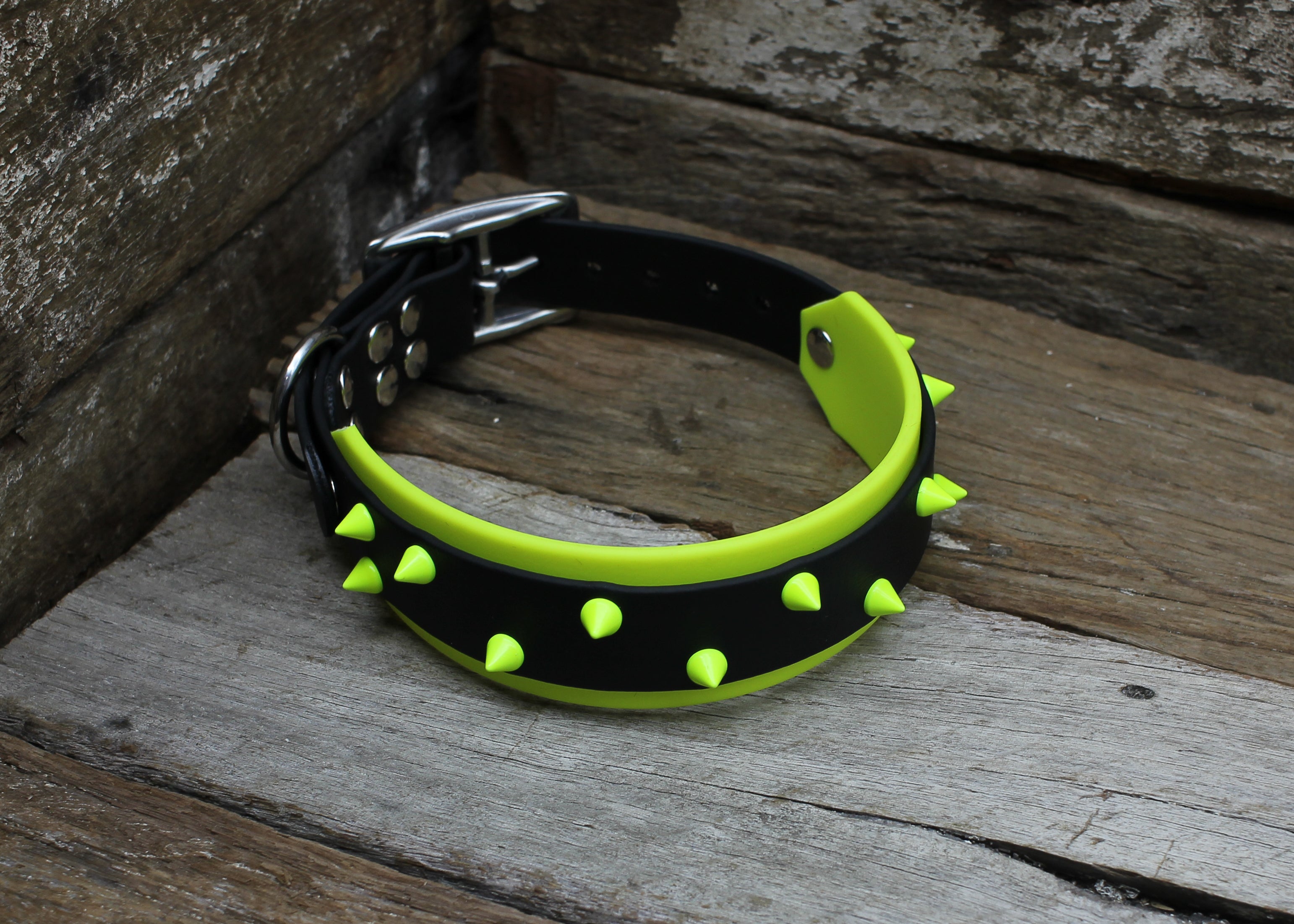 Biothane Collar Dual Layer Spike 1" + 1-1/2"