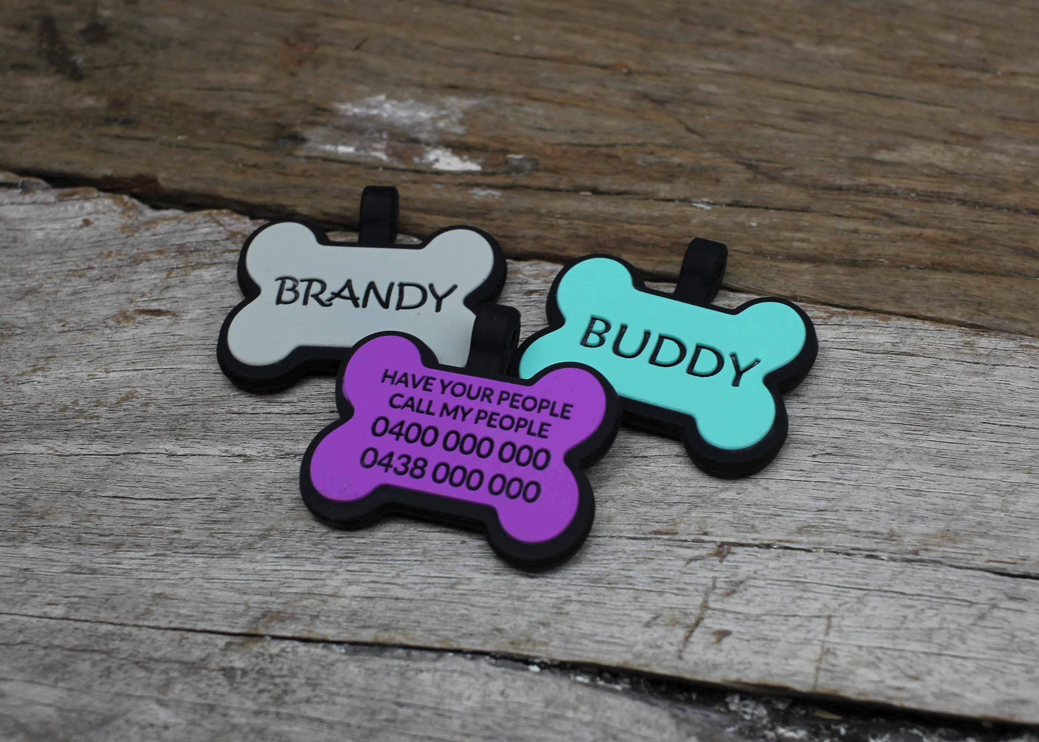 Nextgen Silent Dog Tag - Bone