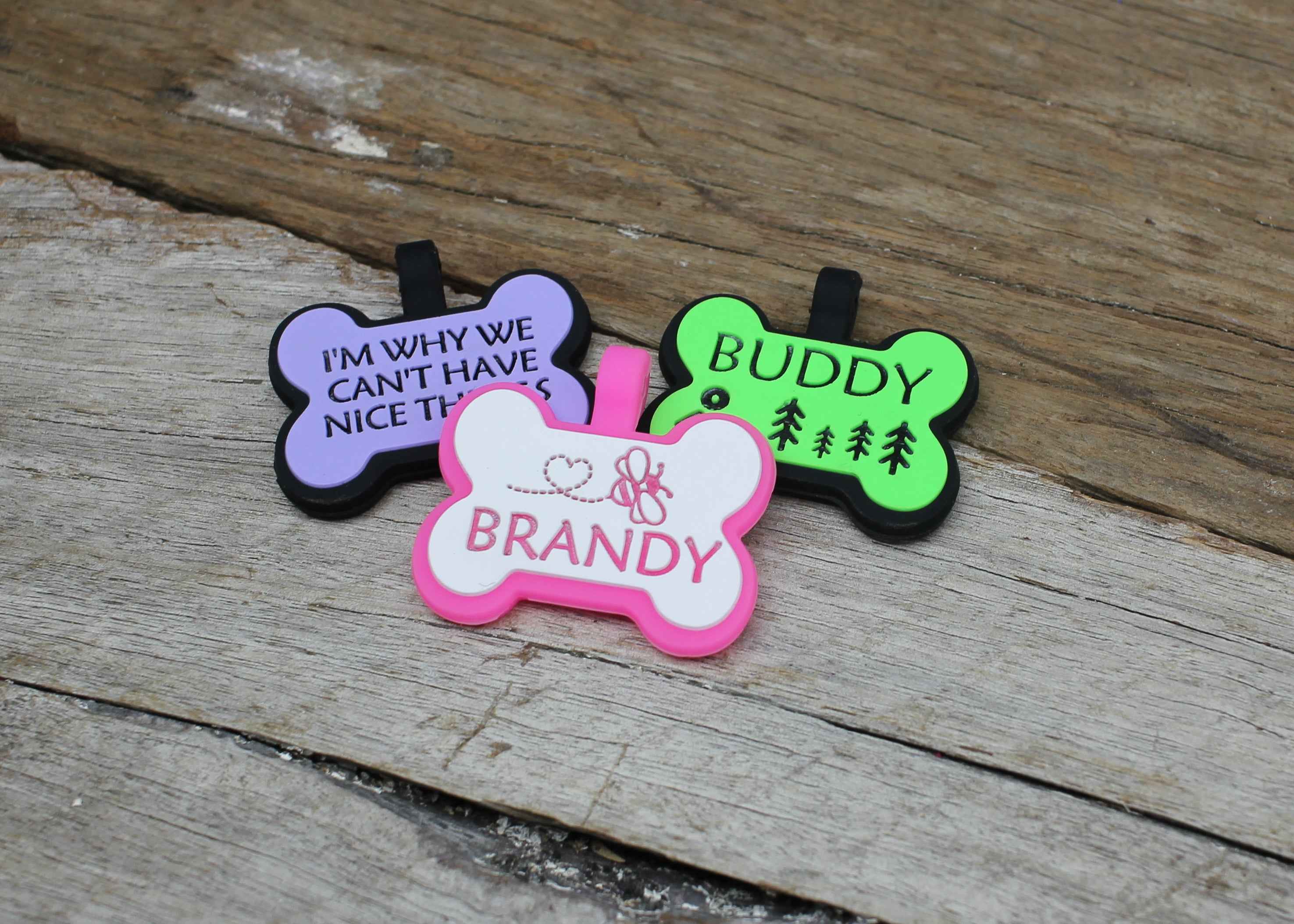 Nextgen Silent Dog Tag - Bone