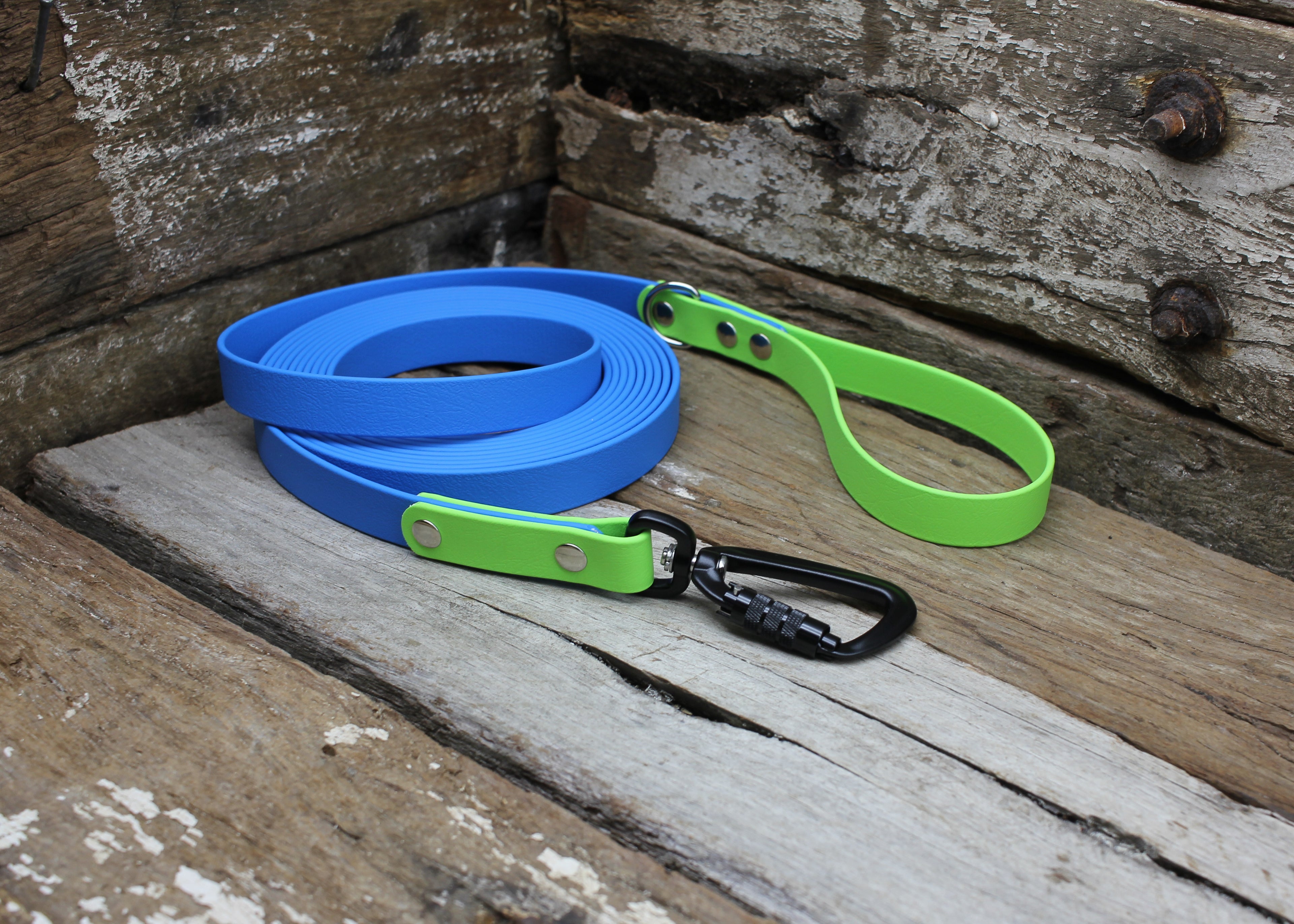 Biothane Long Line Two Tone 3/4" 19mm Waterproof 3m 4m 5m 6m 8m 10m 12m