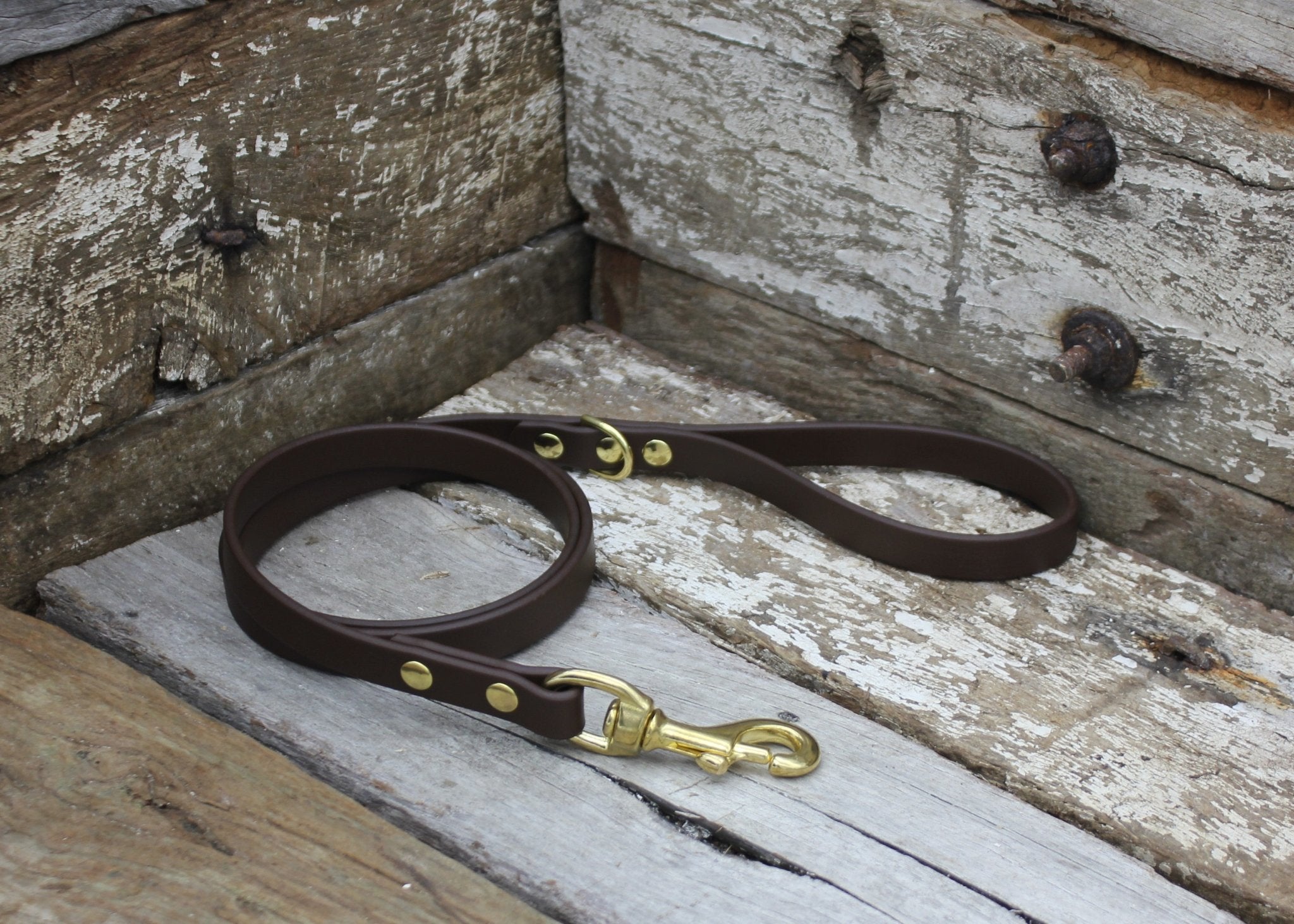 Leatherite Lead 5/8" 16mm Brown - Nextgen Dog Collars