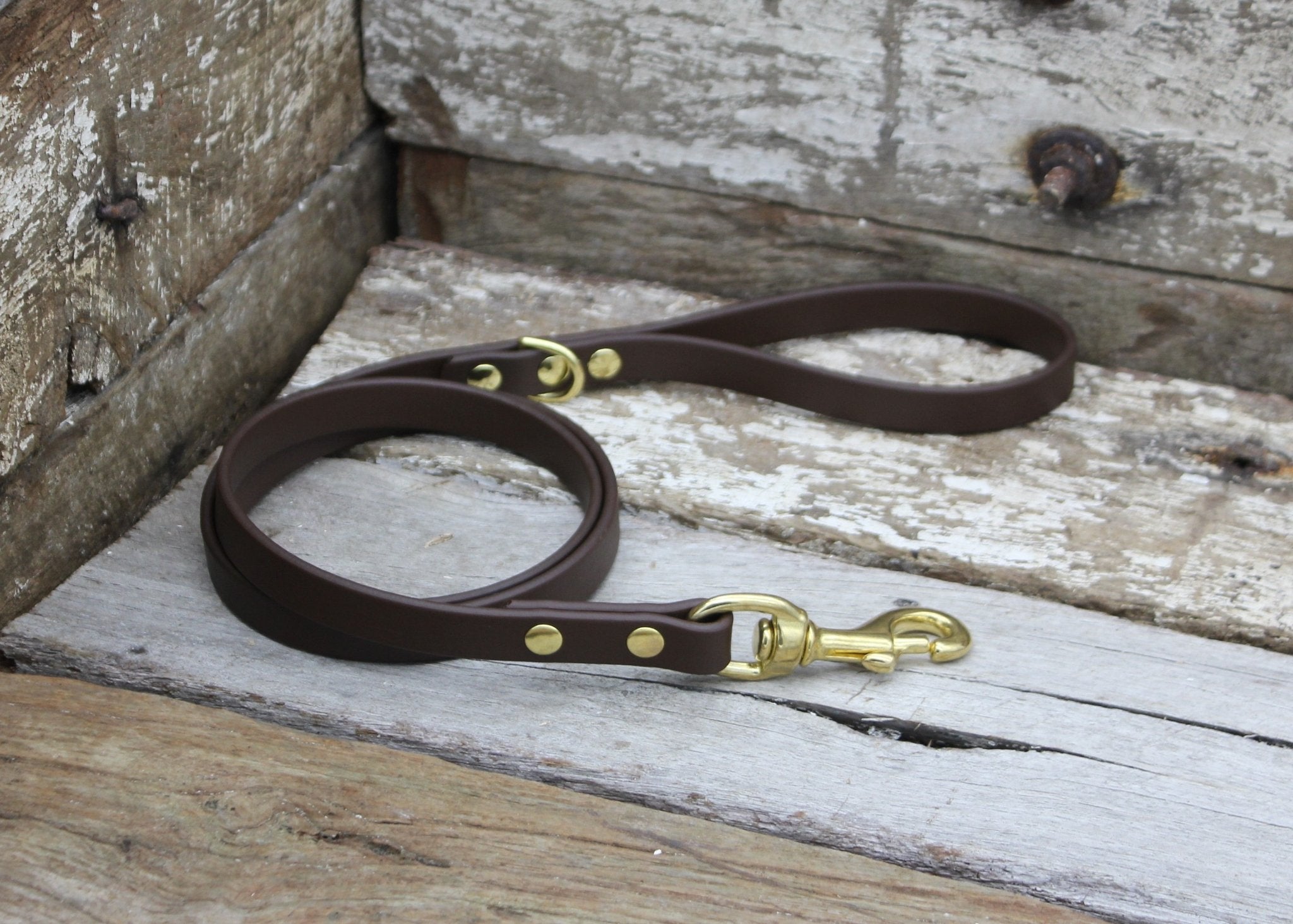 Leatherite Lead 5/8" 16mm Brown - Nextgen Dog Collars