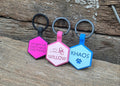 Nextgen Silent Dog Tag - Hexagon - Nextgen Dog Collars